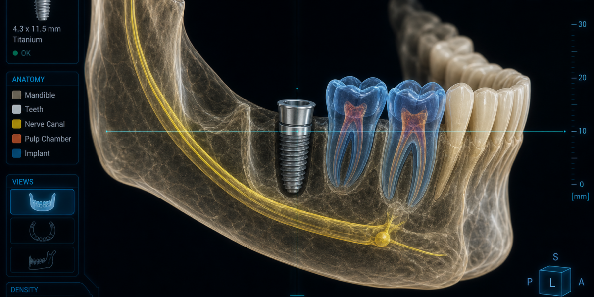 Planejamento digital do implante dentário